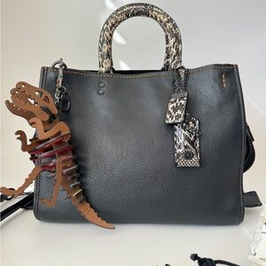 Coach Rogue 30 Bag With Colorblock Snakeksin Detail